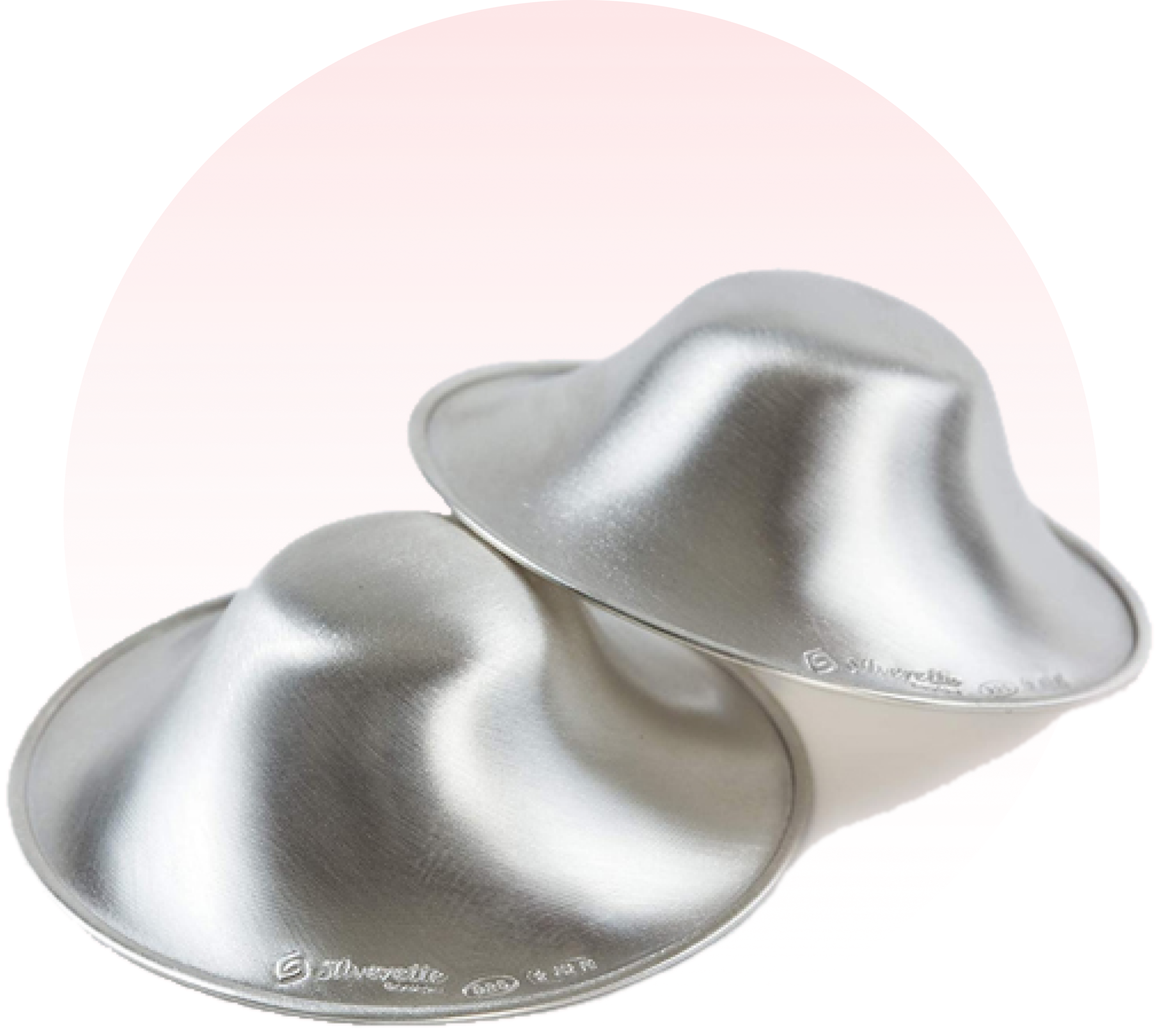 SilverPed 999 Silver Nursing Cups, Silver Nipple Shield, Soothe and Protect  Sore Nipples, Silver Nipple Covers Breastfeeding, Silver Nipple Cups, 2