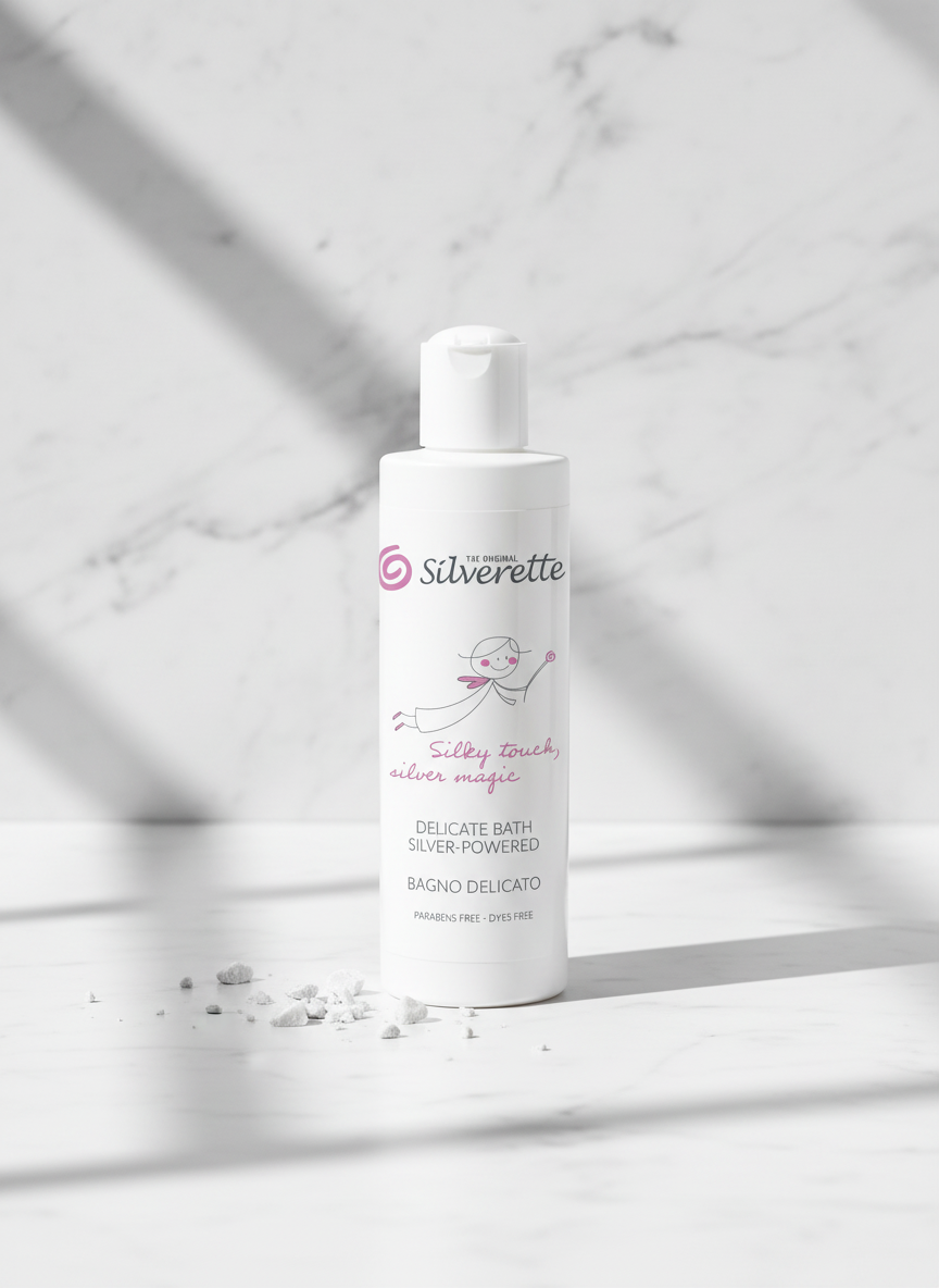 Silverette Delicate Bath 200ml, gentle body and hair wash for babies and sensitive skin