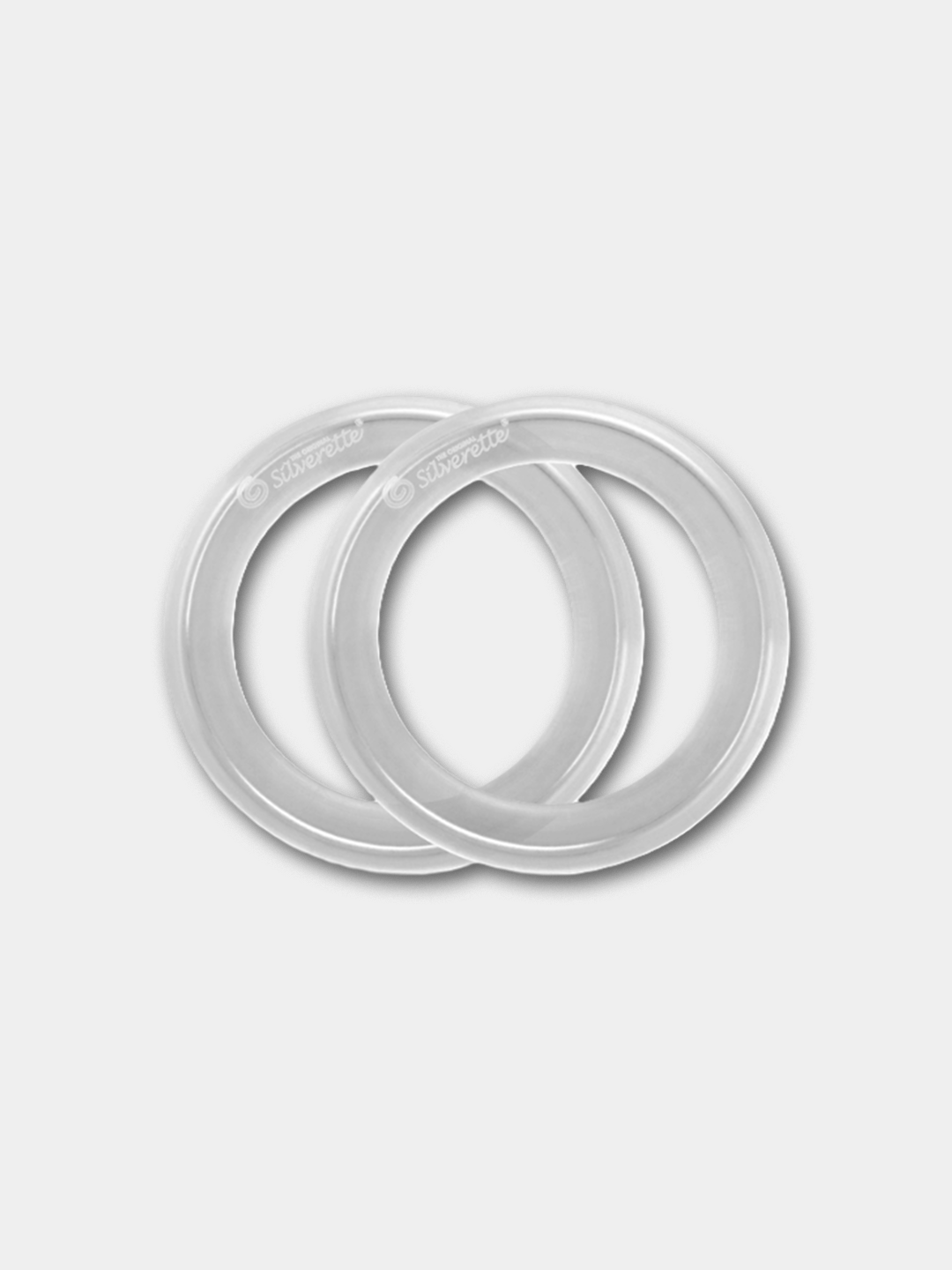 O-Feel medical-grade silicone rings, one pair